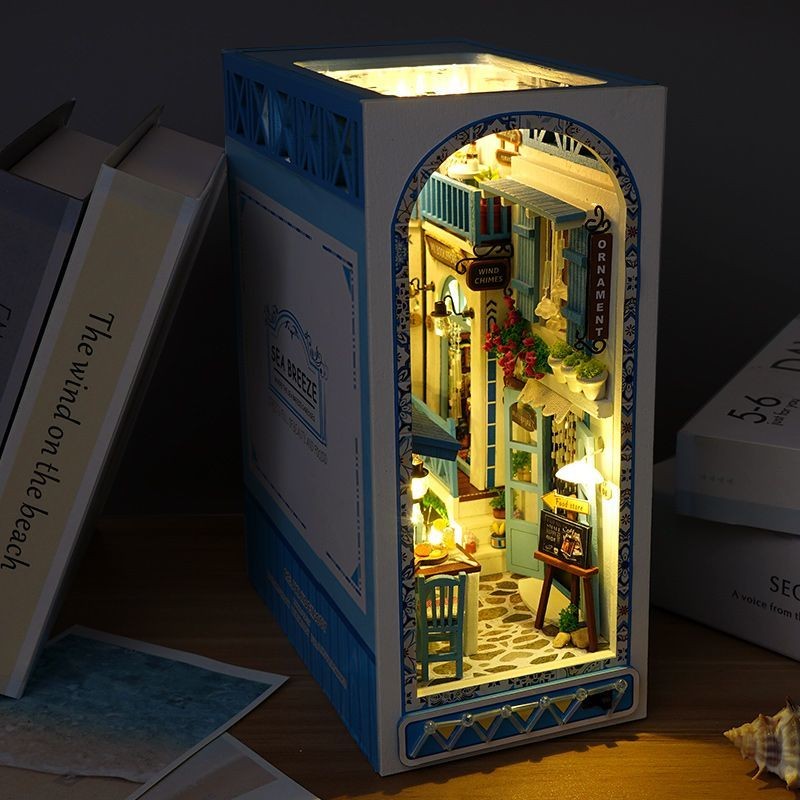 3d創意立體書diy小屋書立拚裝模型木質玩具生日禮物送女生男朋友